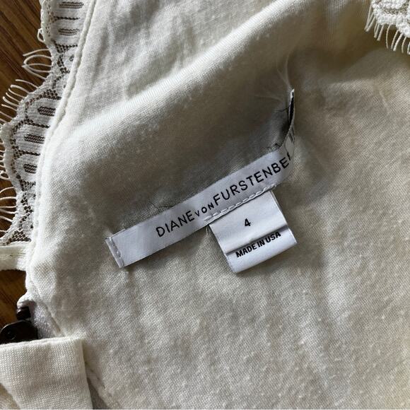 Diane Von Furstenberg Zarita lace Mini dress ivory - 4 - Picture 12 of 13